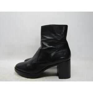 FRYE Womens Size 9.5 B Black Leather Zip High Ankle Boots Bootie